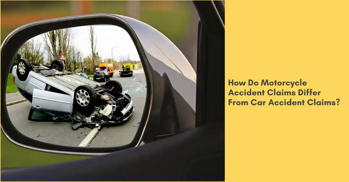 differences between motorcycle and car accident claims